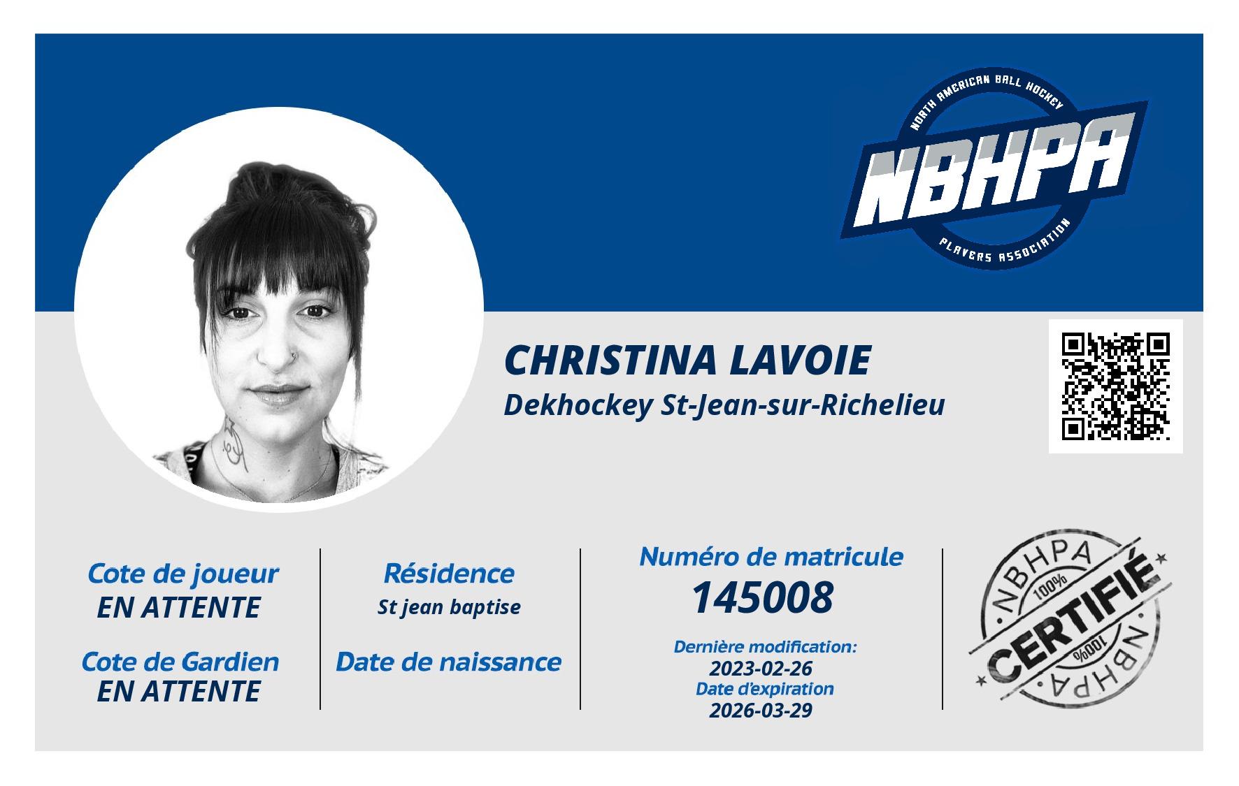 Christina Lavoie