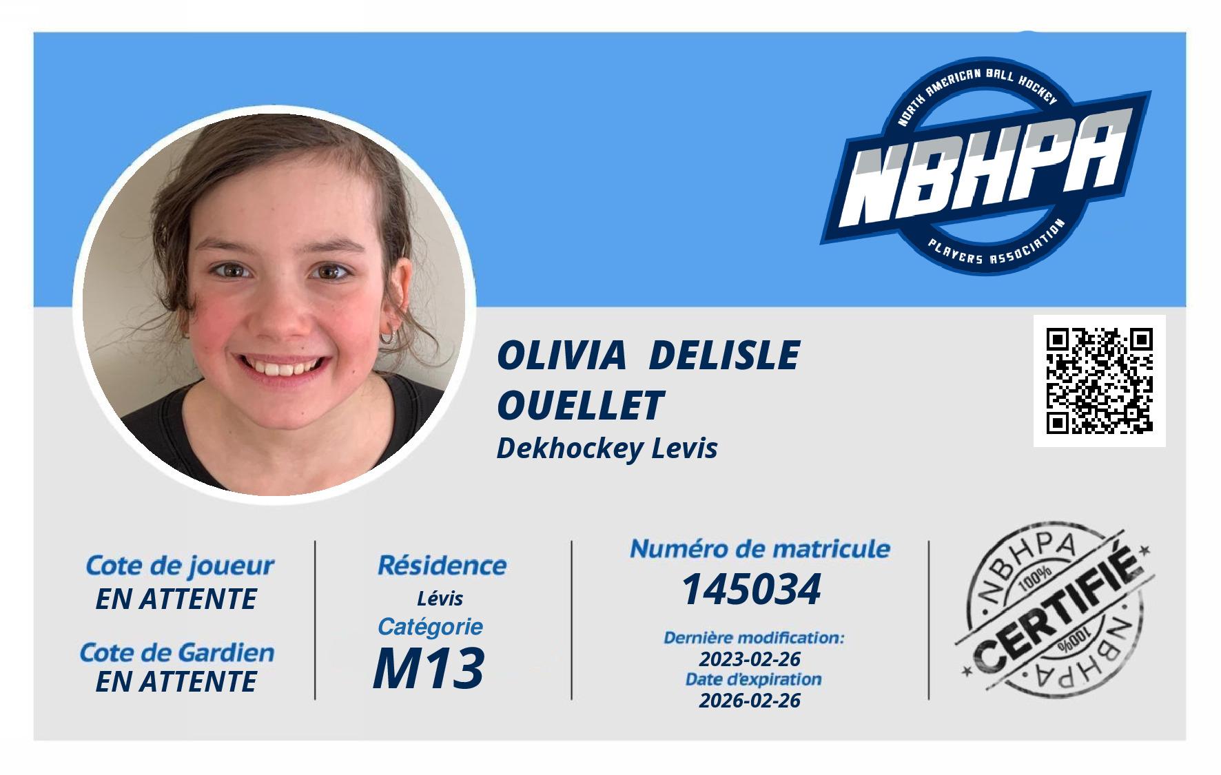 Olivia  Delisle Ouellet 