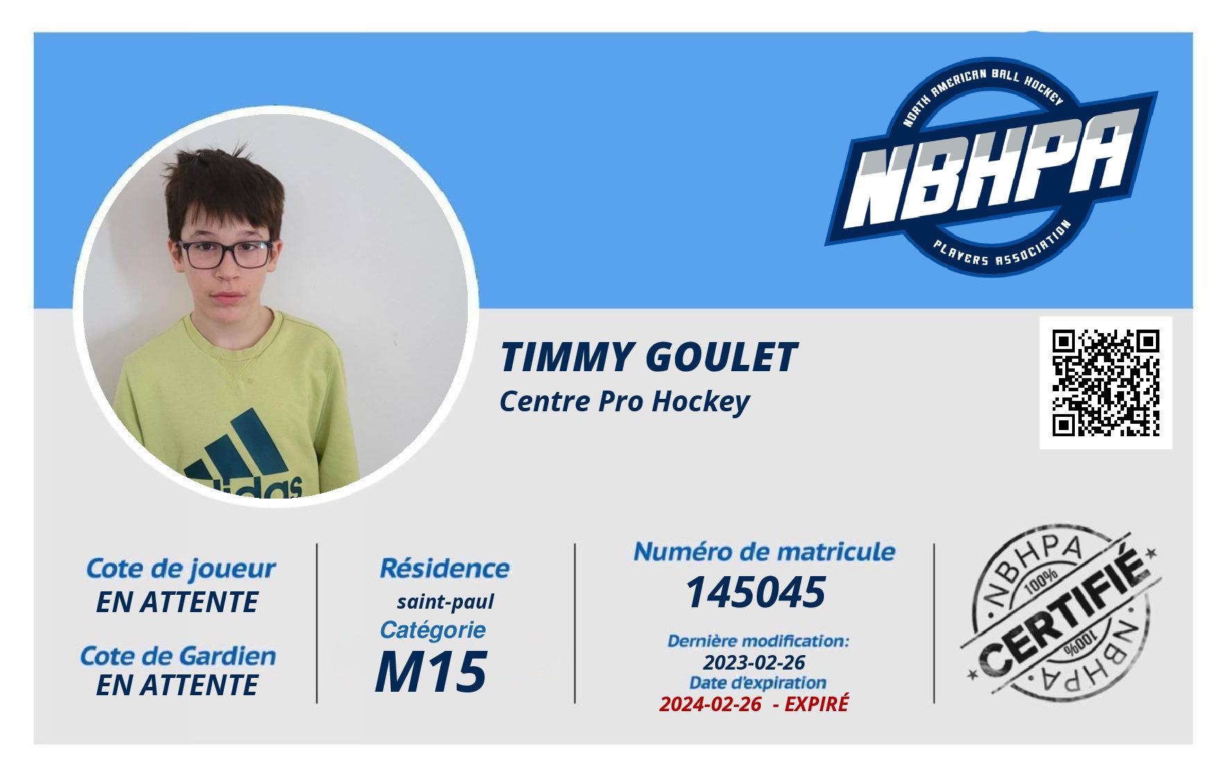 Timmy Goulet