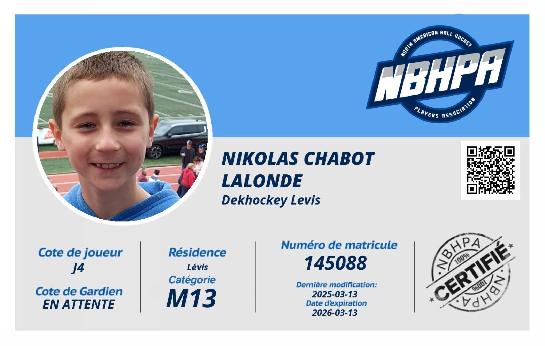 Nikolas Chabot Lalonde