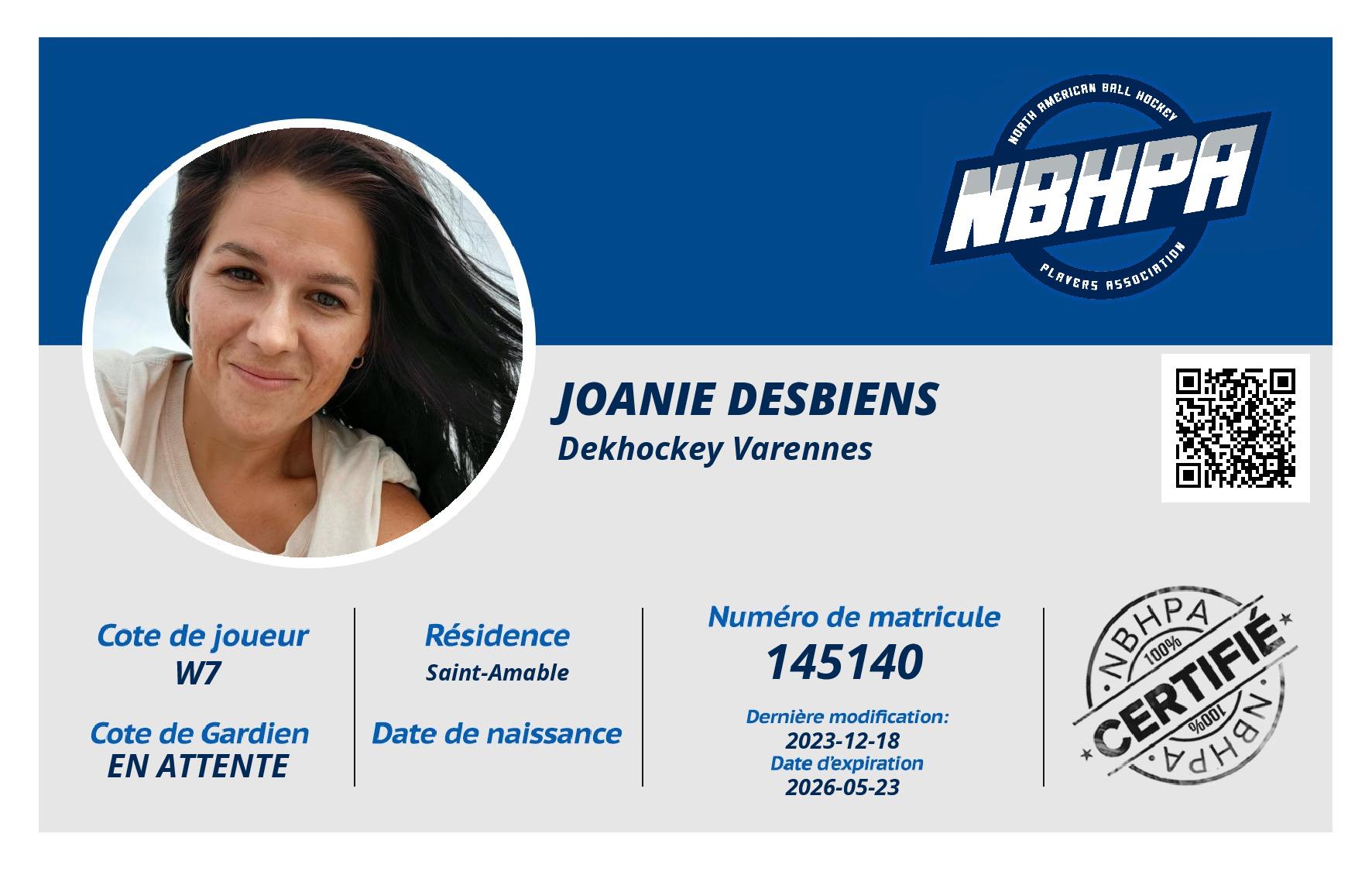 Joanie Desbiens