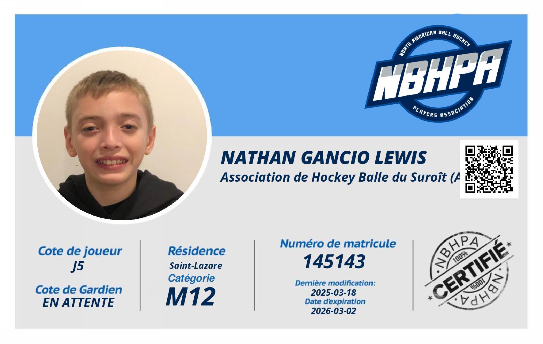 Nathan Gancio Lewis