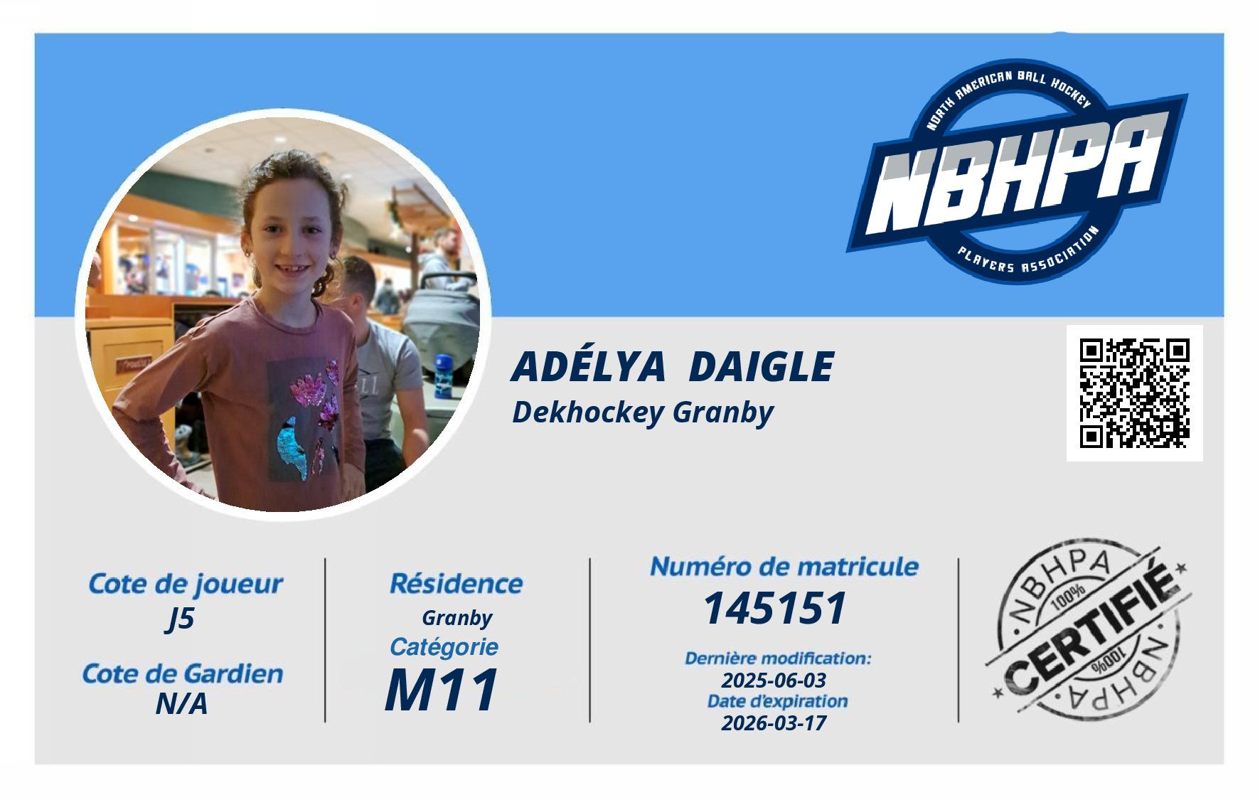 Adélya  Daigle