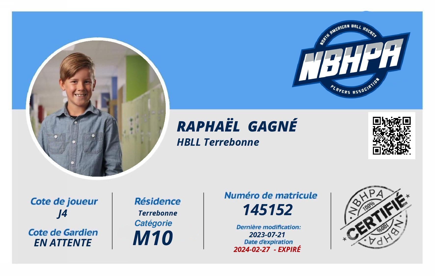 Raphaël  Gagné