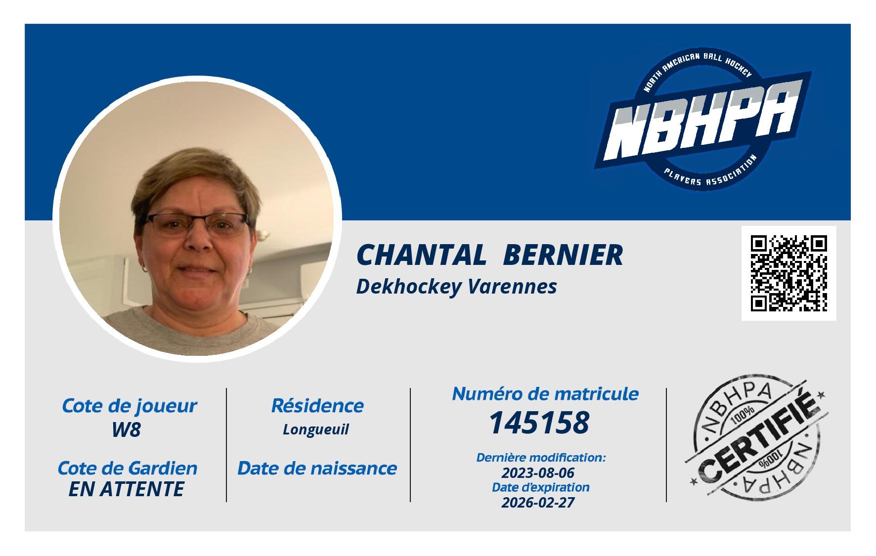 Chantal  Bernier 