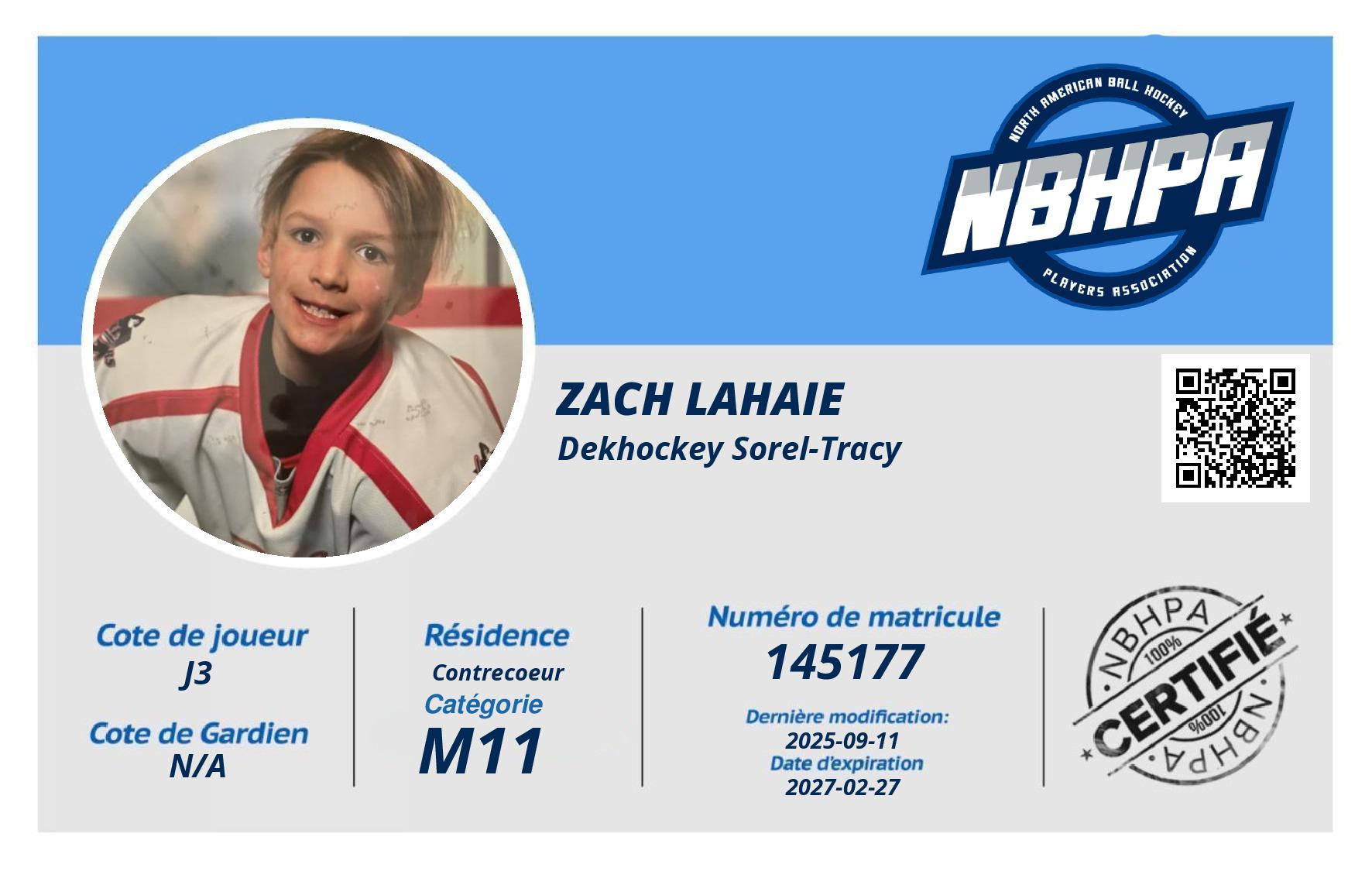 Zach Lahaie