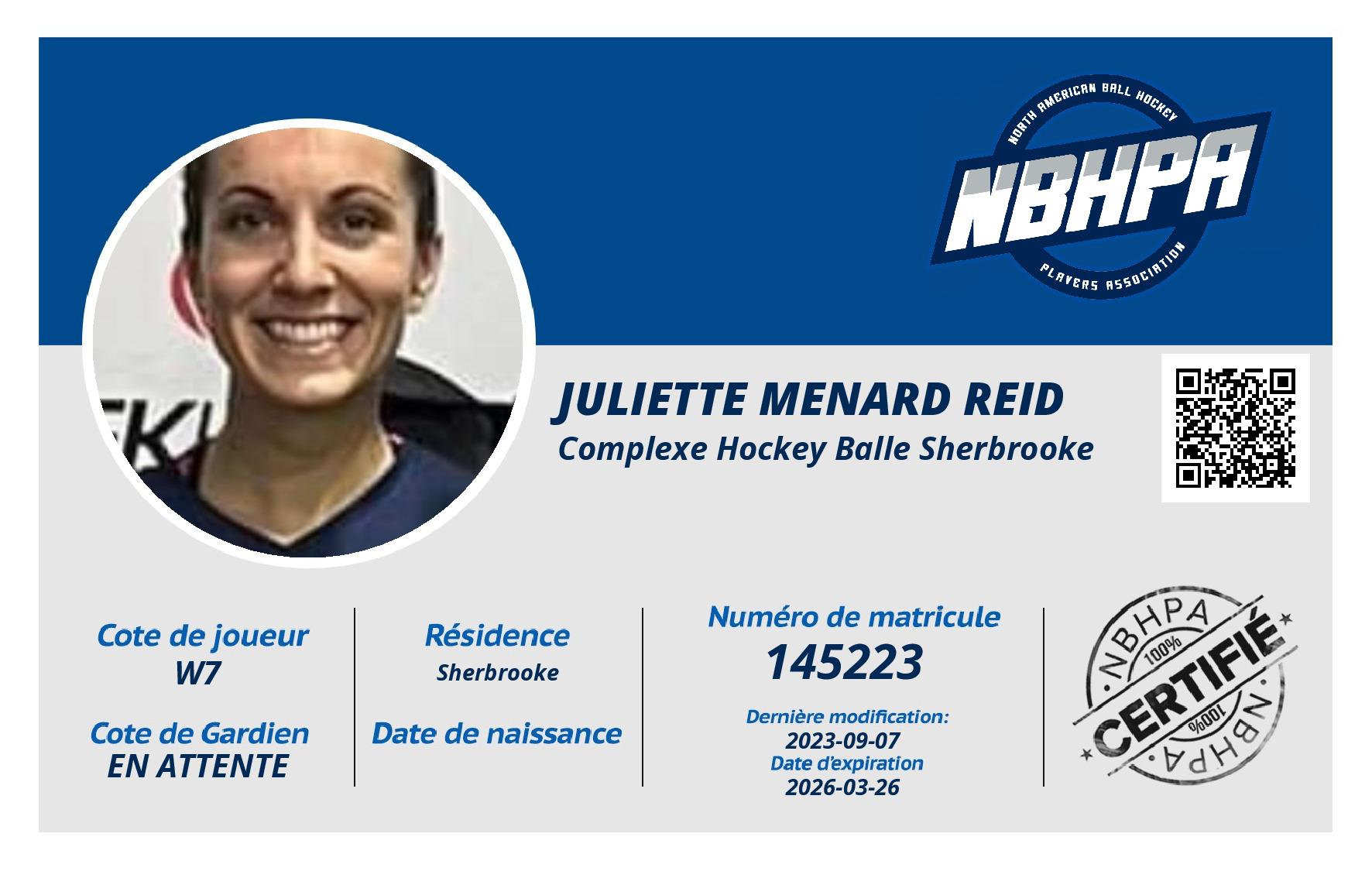 Juliette Menard Reid