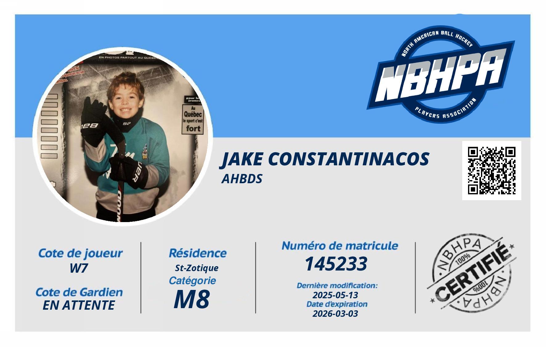 Jake Constantinacos