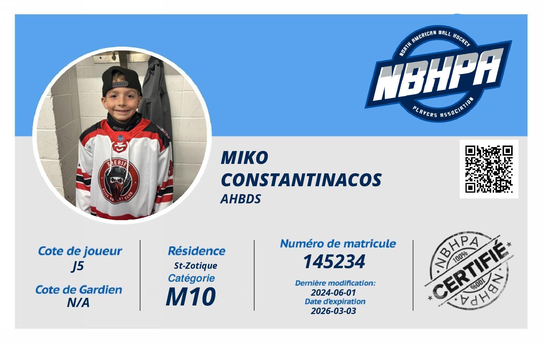 Miko Constantinacos 