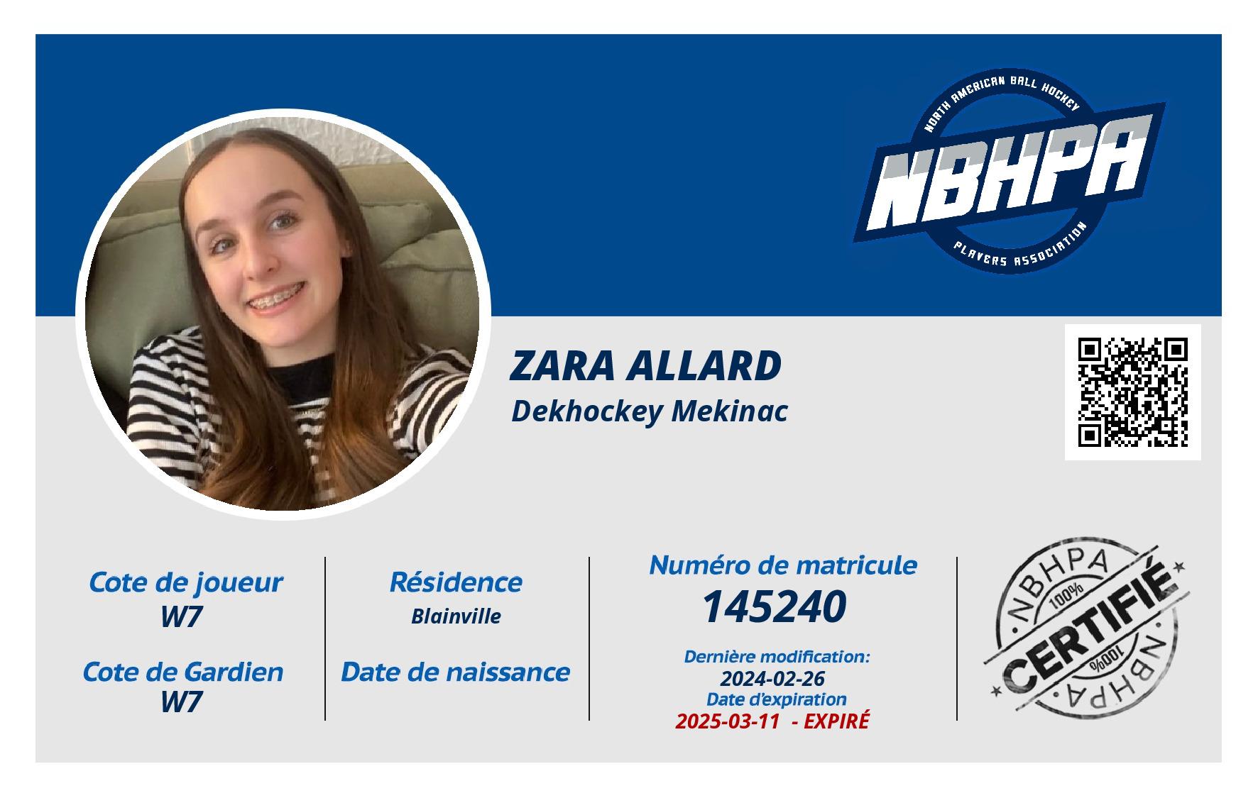 Zara Allard