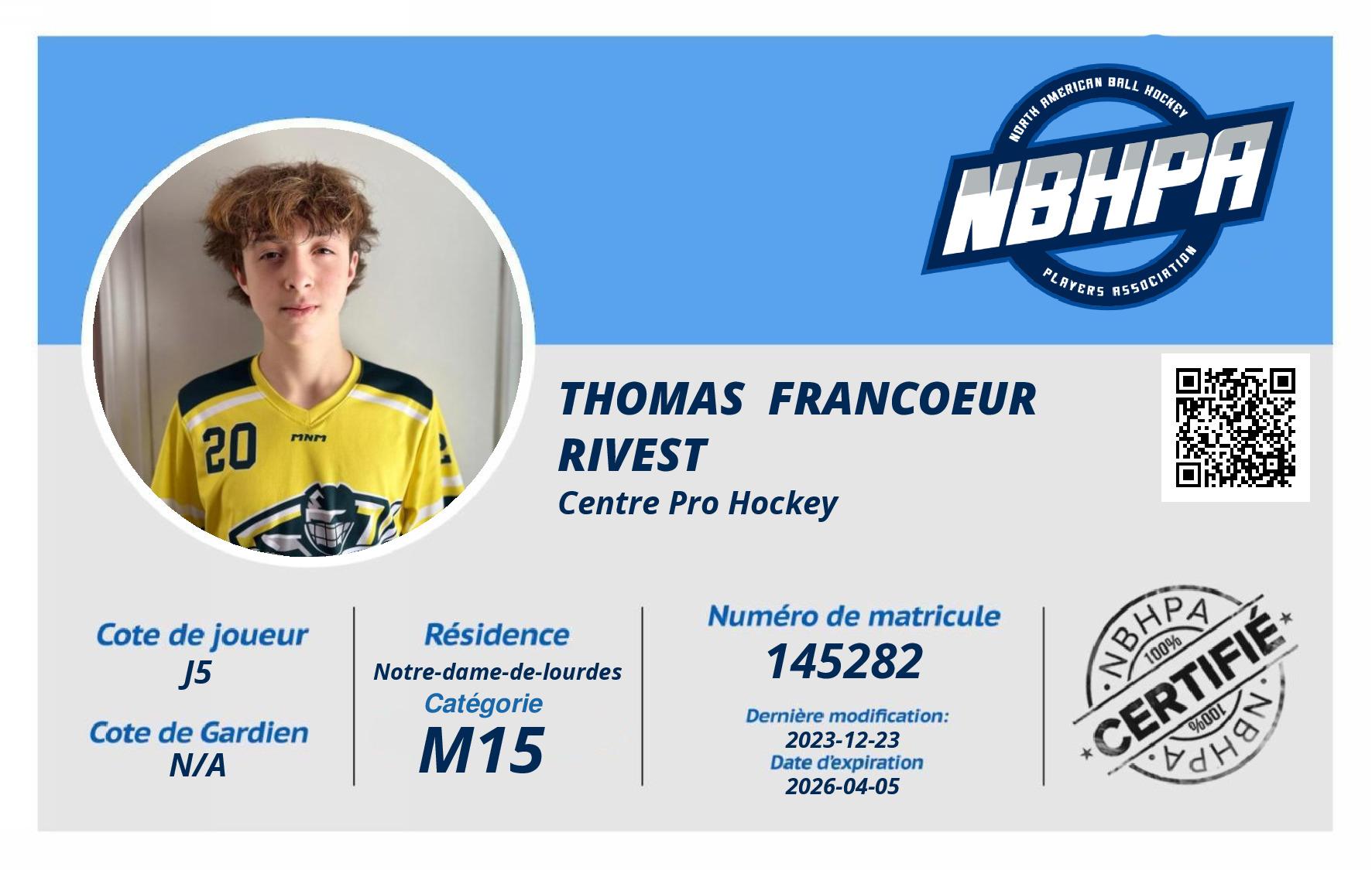 Thomas  Francoeur Rivest