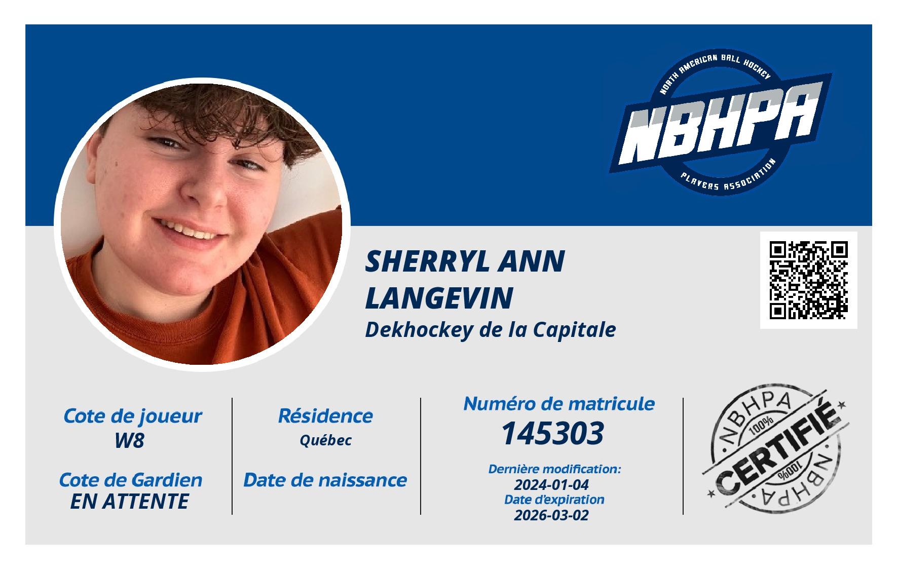 Sherryl Ann Langevin