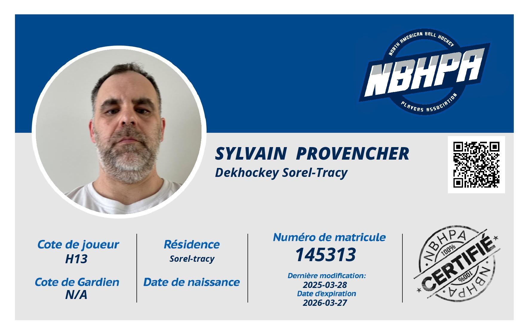 Sylvain  Provencher