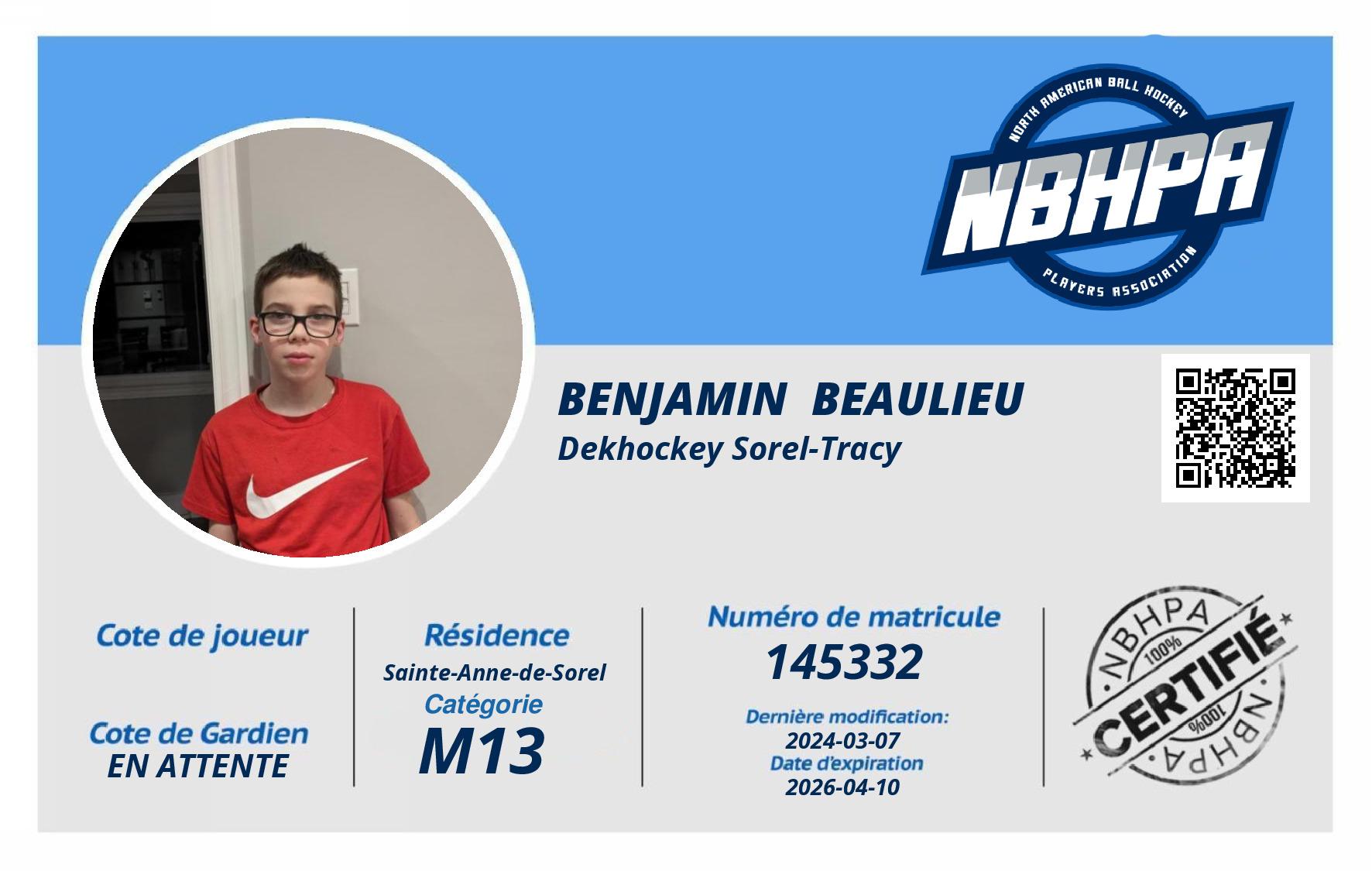 Benjamin  Beaulieu 