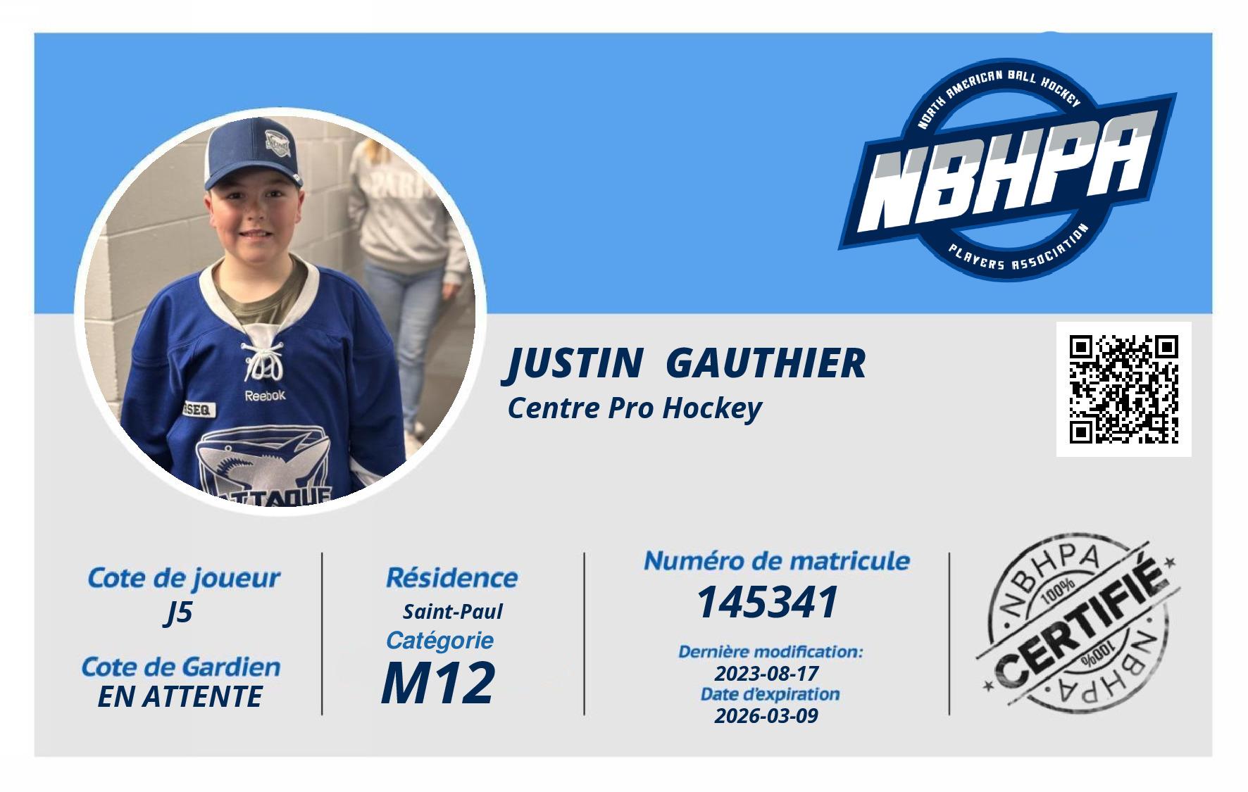 Justin  Gauthier