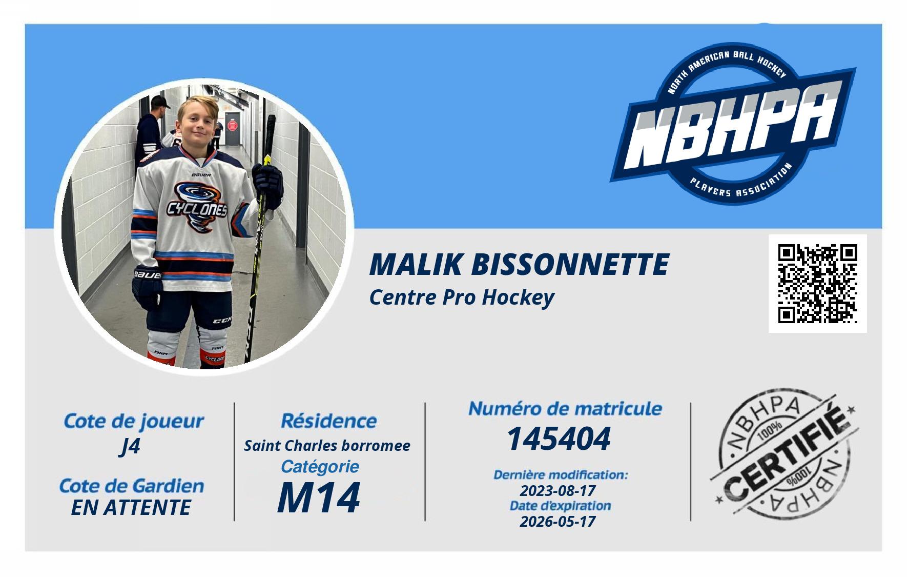 Malik Bissonnette 