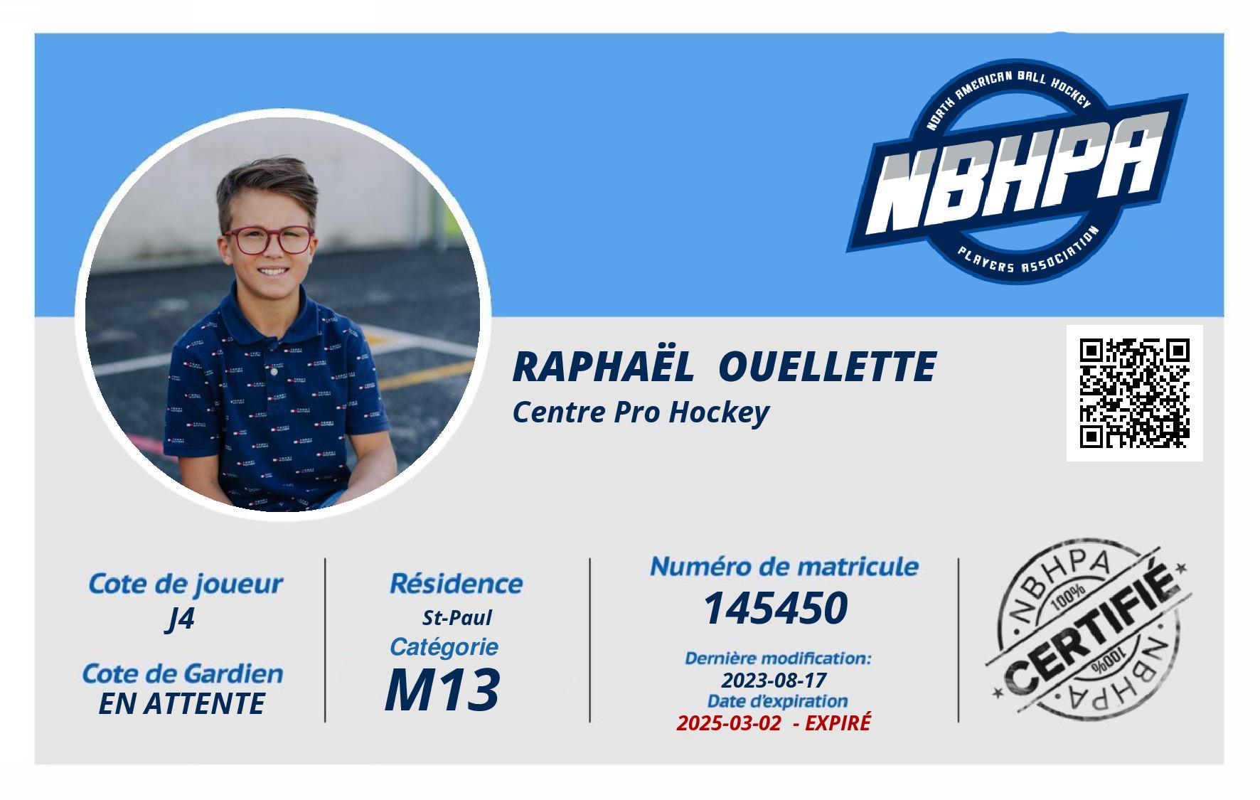 Raphaël  Ouellette 