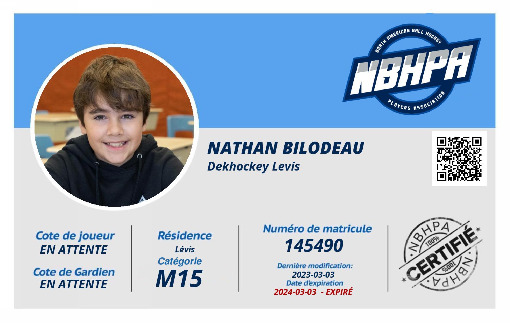 Nathan Bilodeau