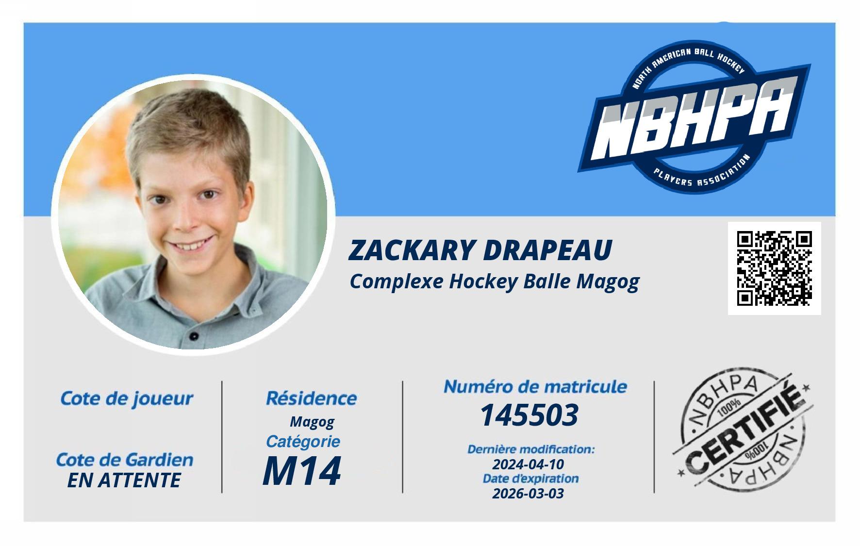 Zackary Drapeau