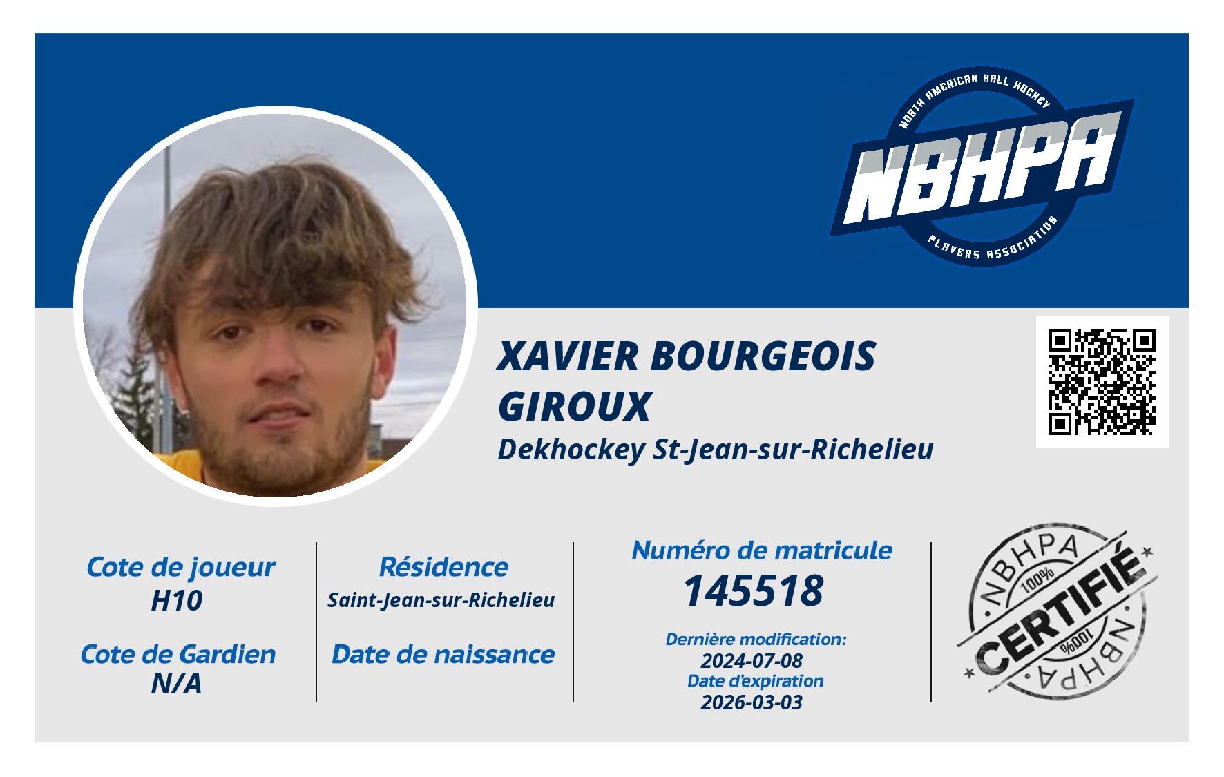 Xavier Bourgeois Giroux