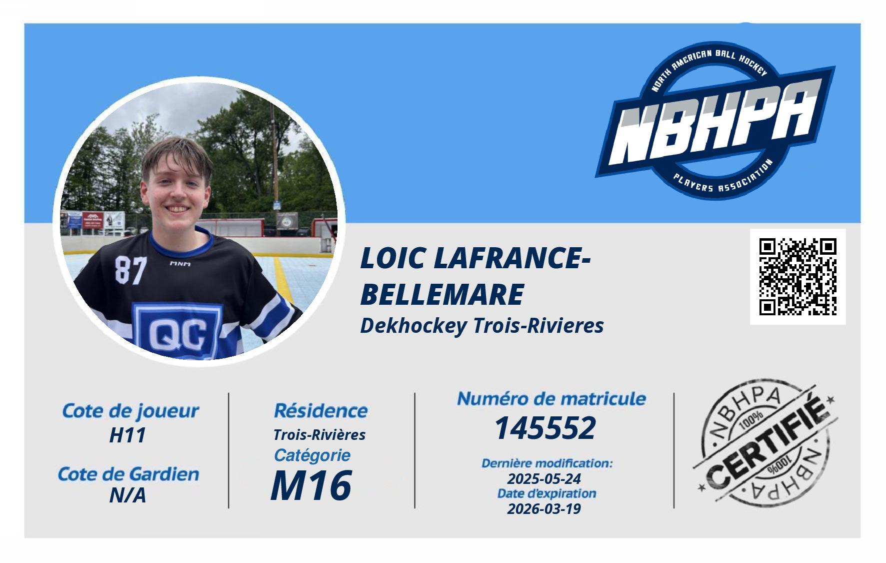 Loic Lafrance-Bellemare