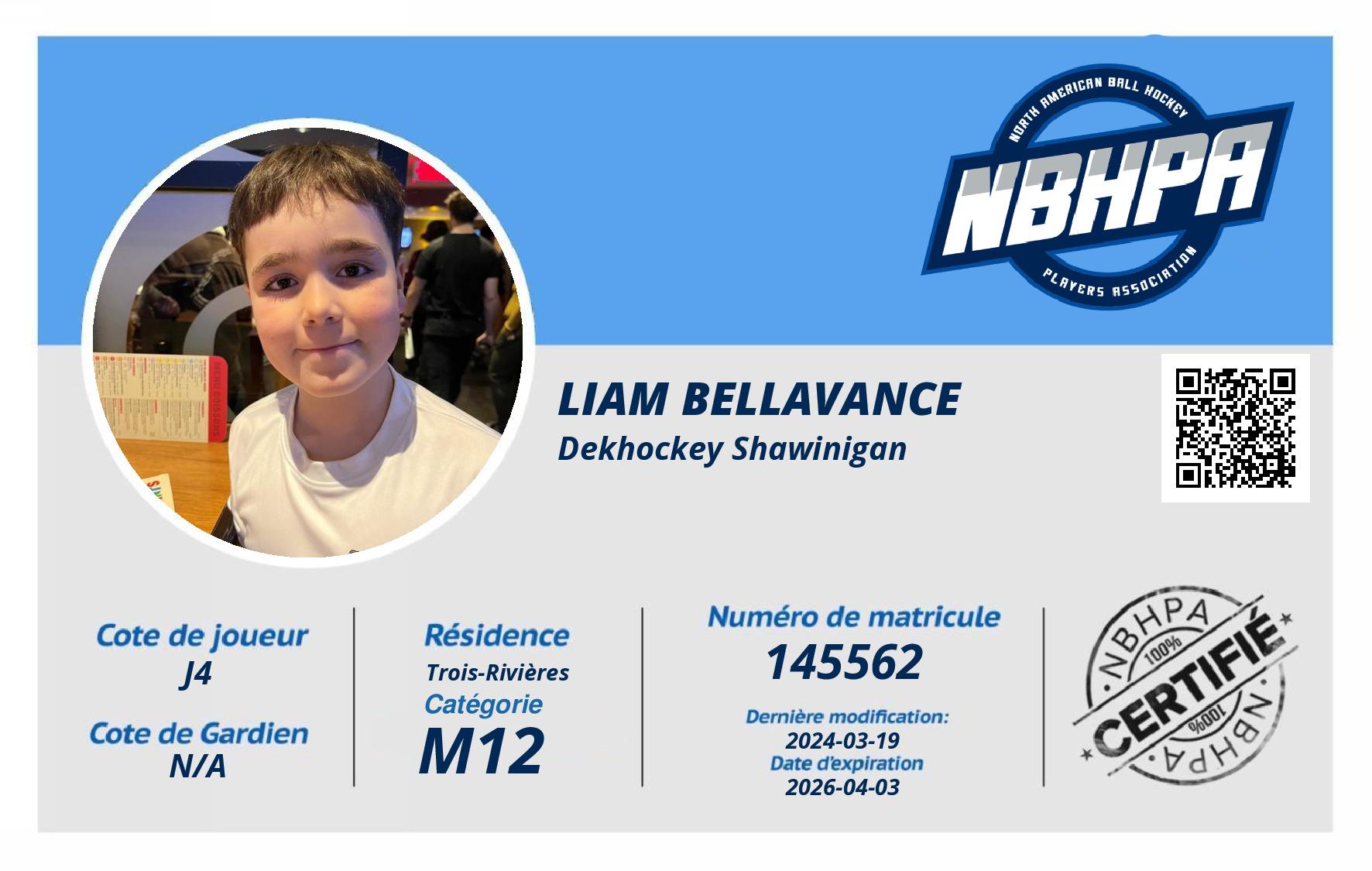 Liam Bellavance 