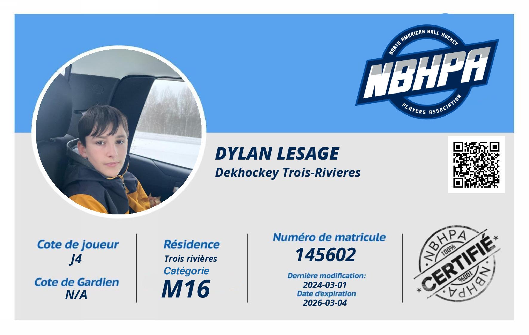 Dylan Lesage