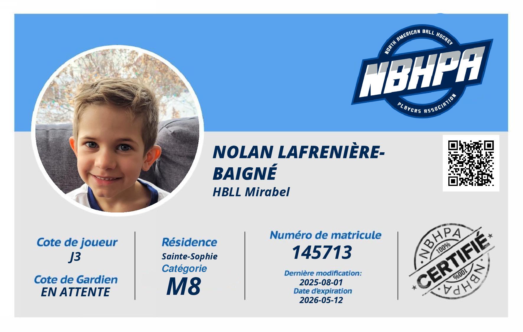 Nolan Lafrenière-Baigné 