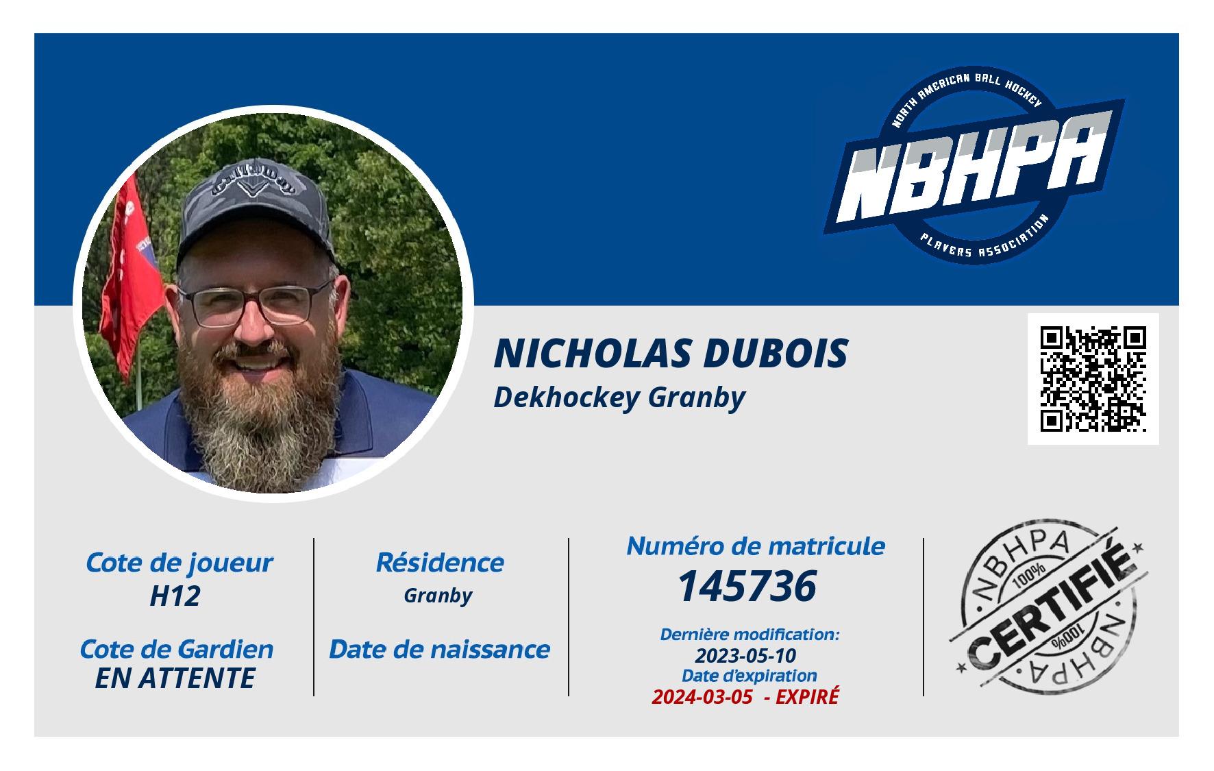 Nicholas Dubois