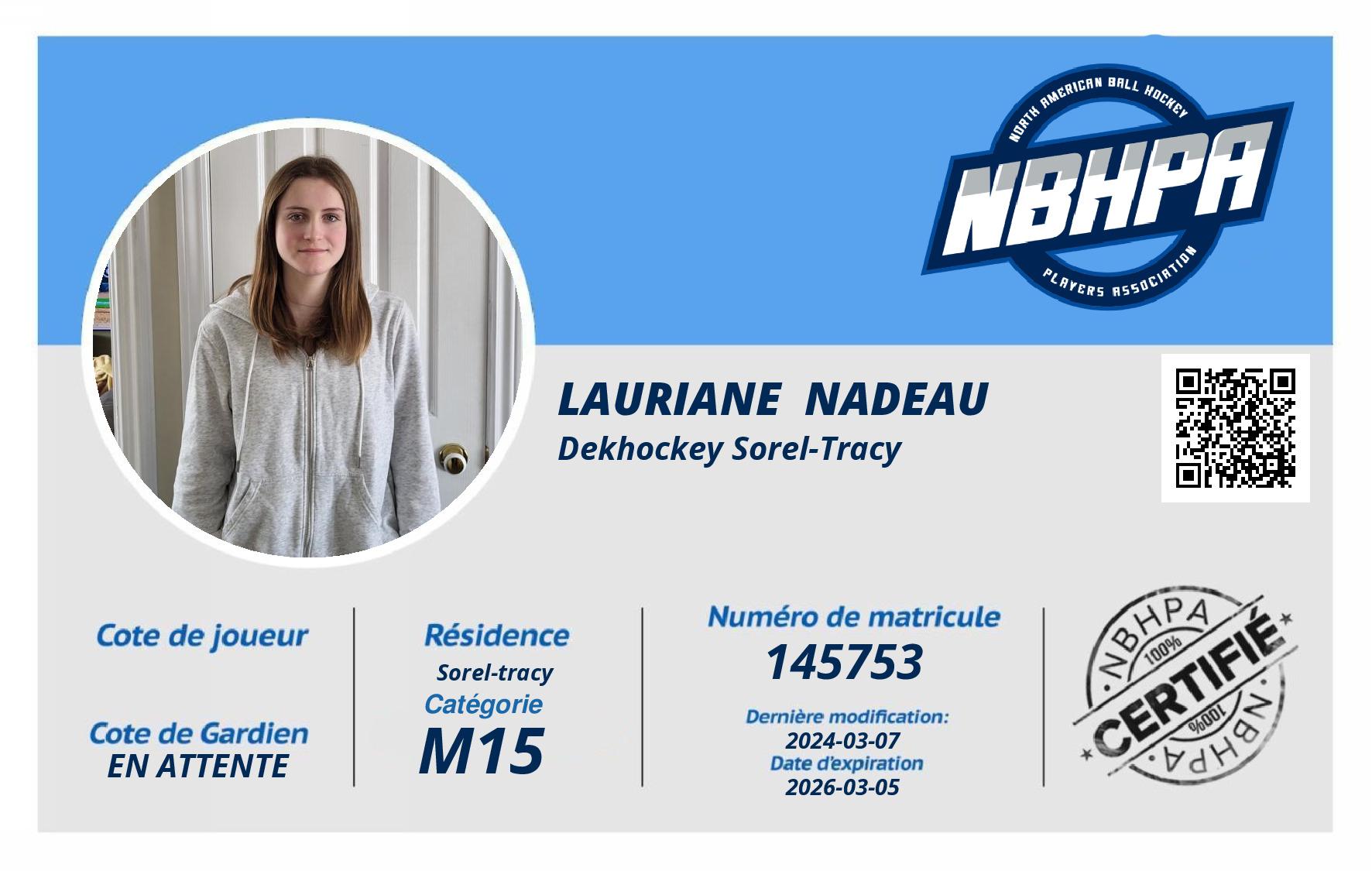Lauriane  Nadeau 
