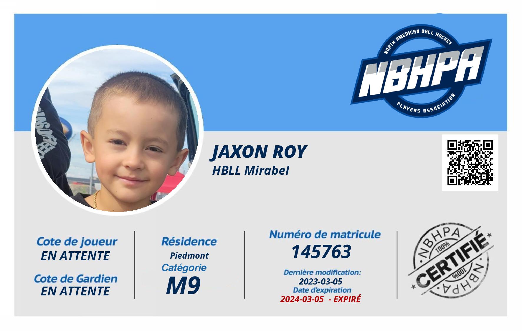 Jaxon Roy