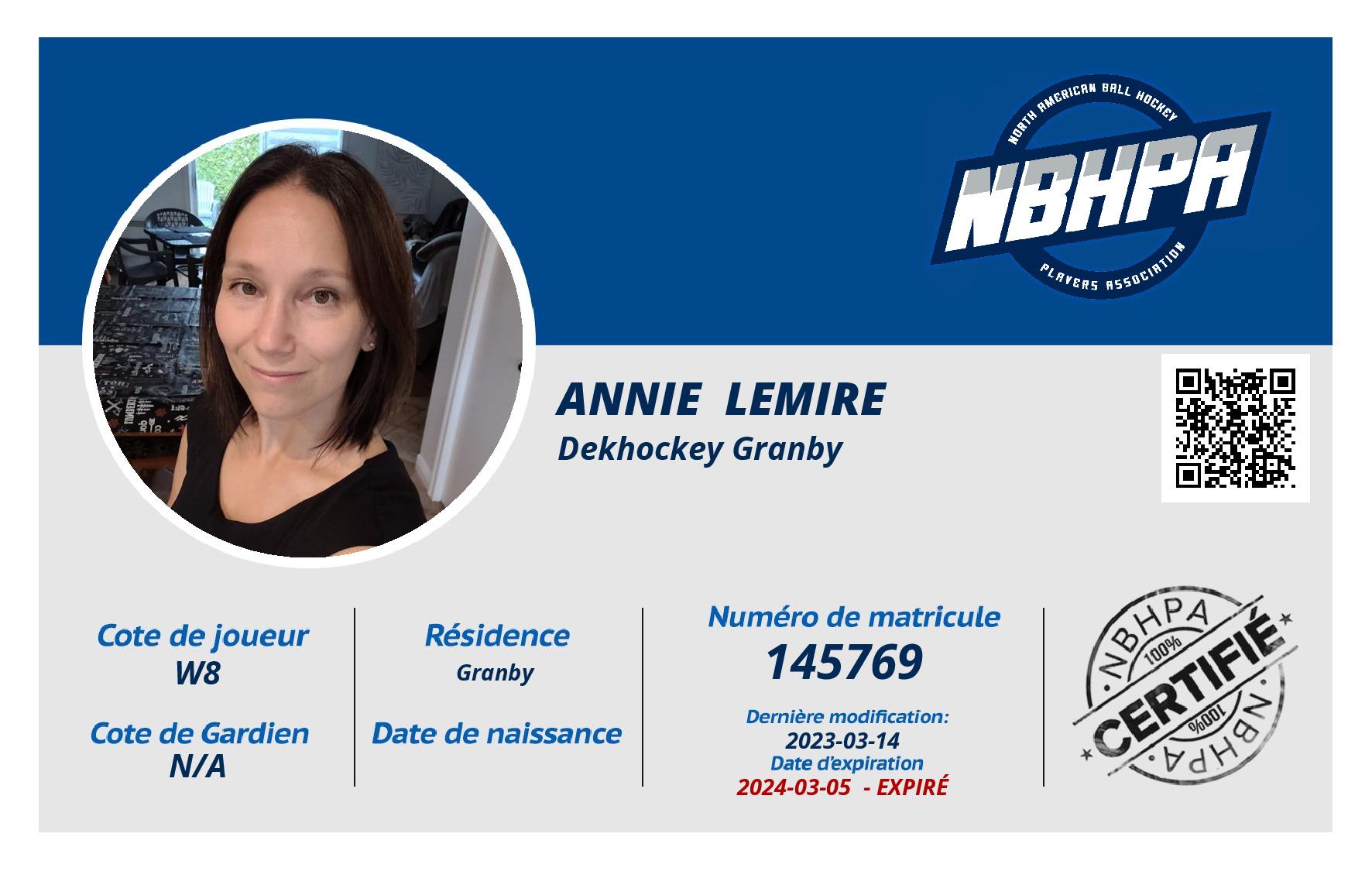 Annie  Lemire 