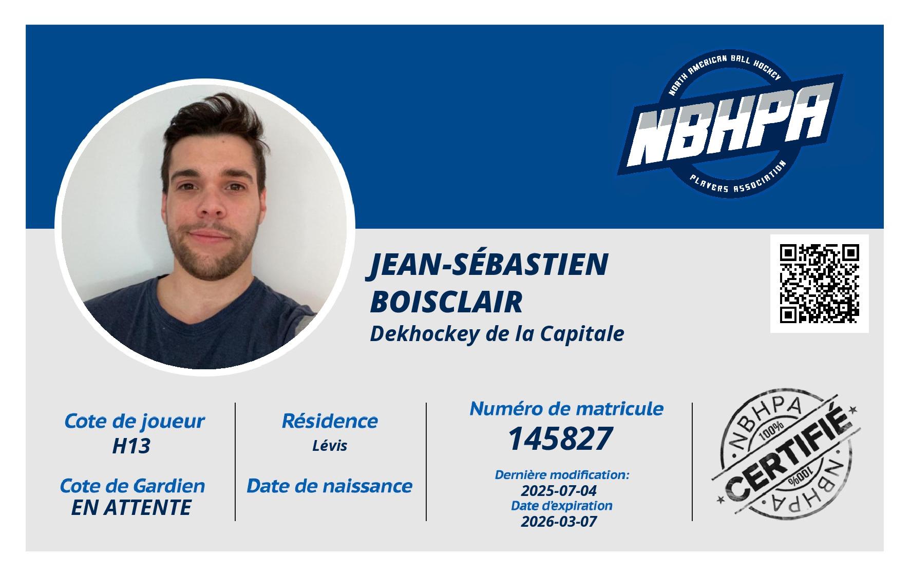 Jean-Sébastien Boisclair
