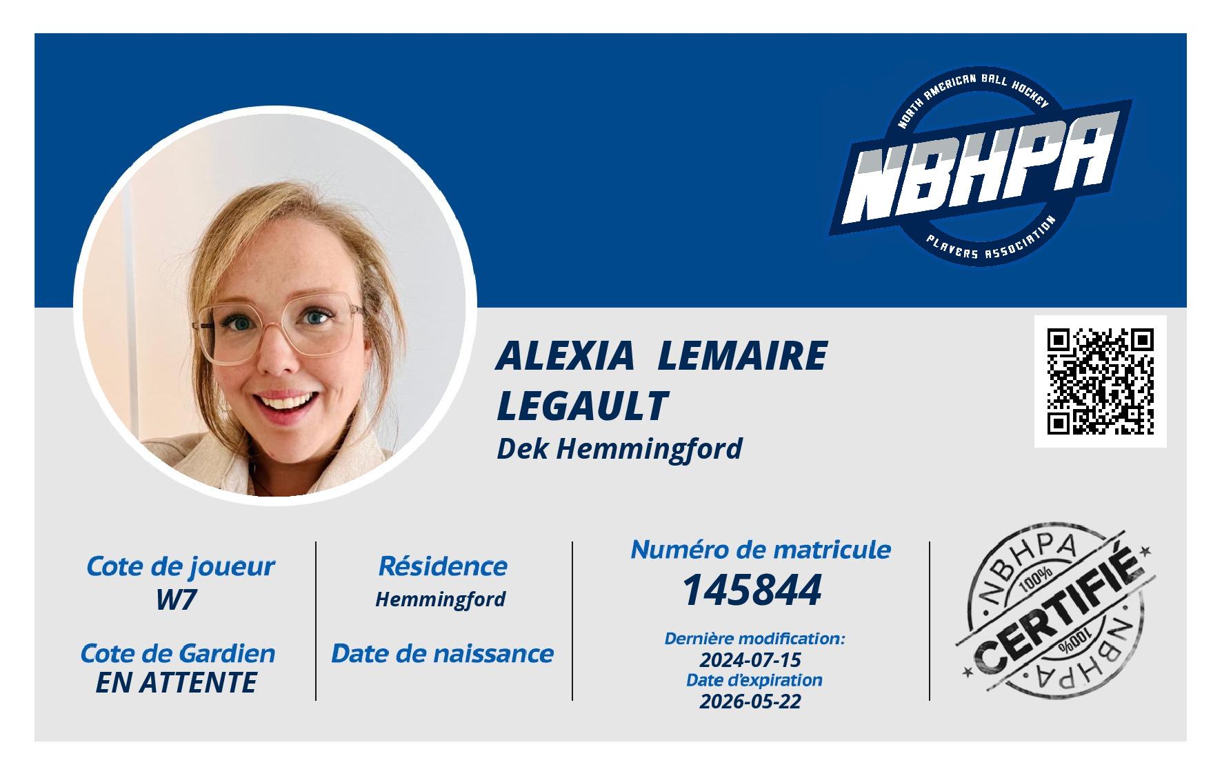 Alexia  Lemaire Legault 