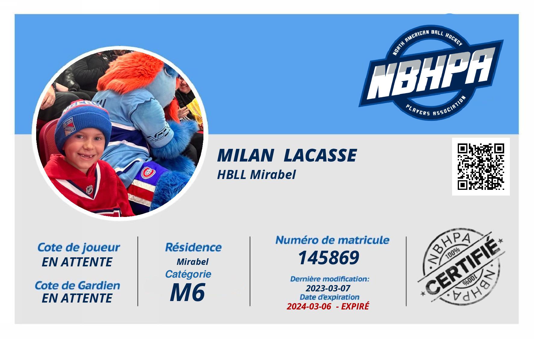 Milan  Lacasse