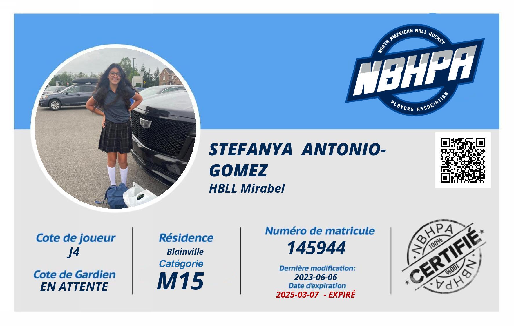 Stefanya  Antonio-Gomez