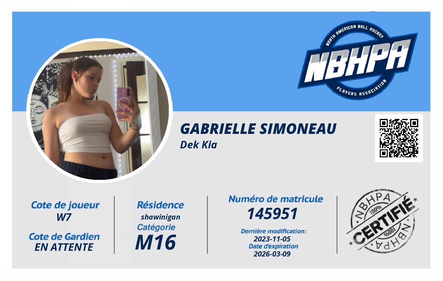Gabrielle Simoneau