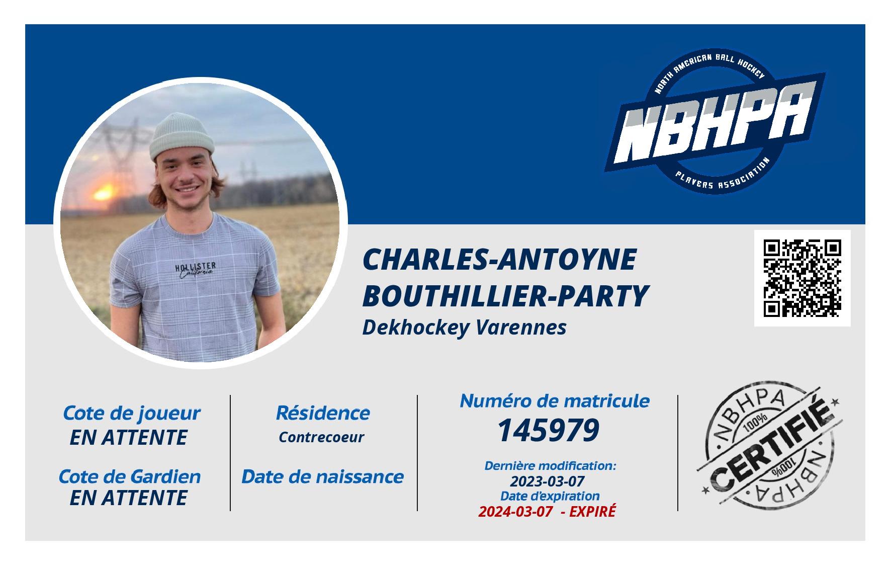 Charles-antoyne  Bouthillier-party 