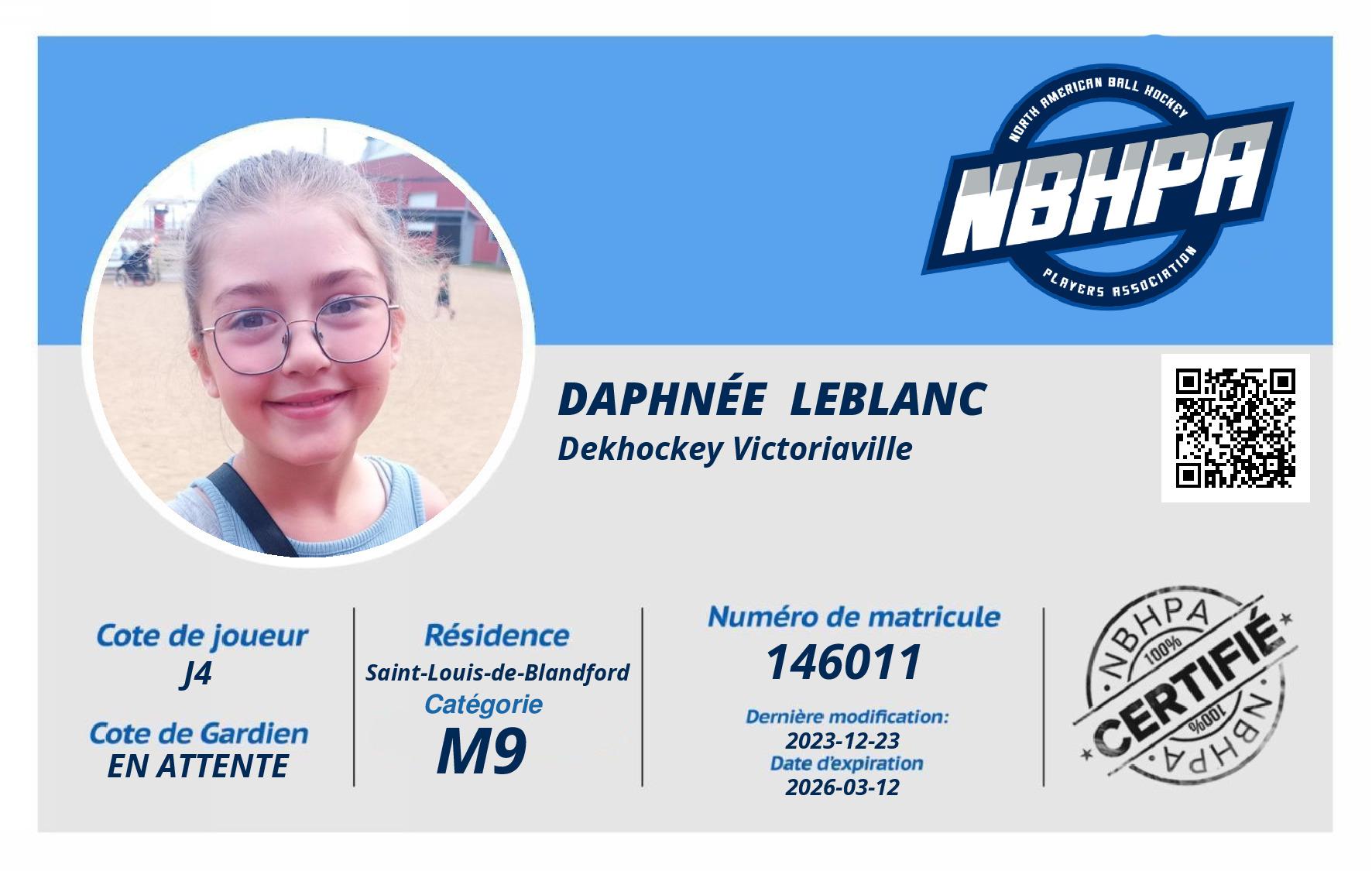 Daphnée  Leblanc