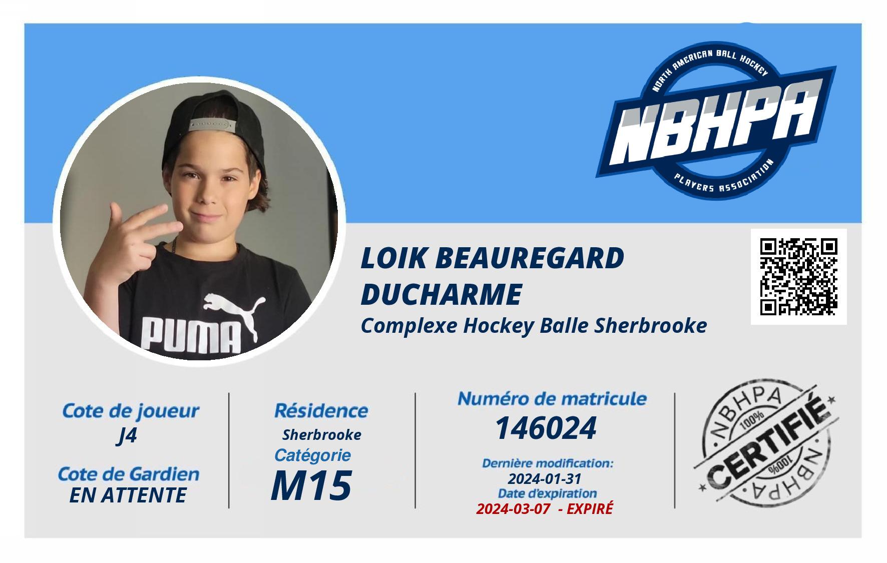 Loik Beauregard Ducharme