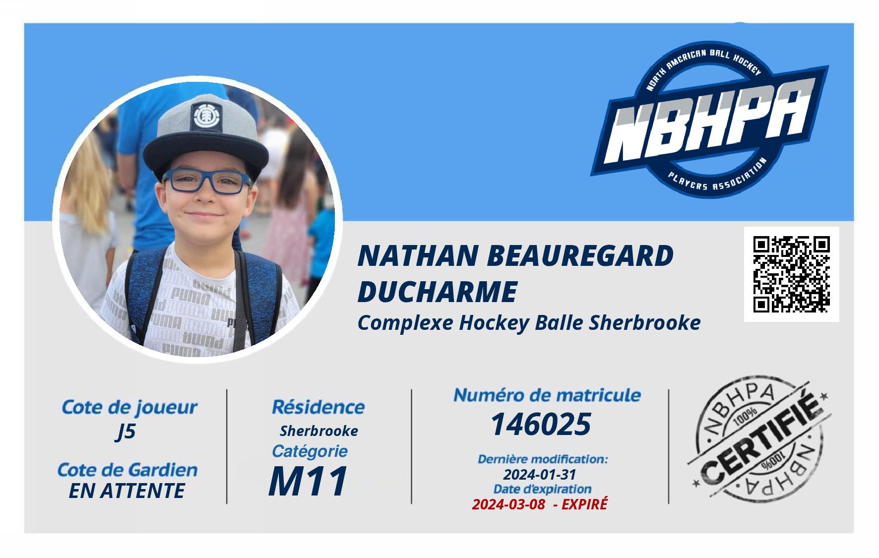 Nathan Beauregard Ducharme
