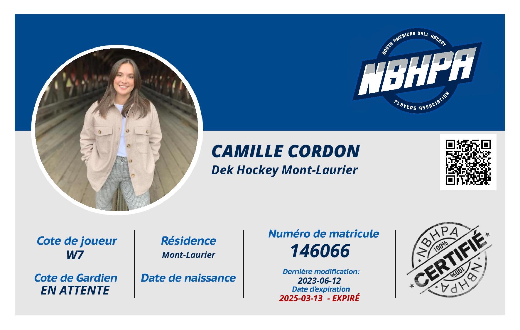Camille Cordon