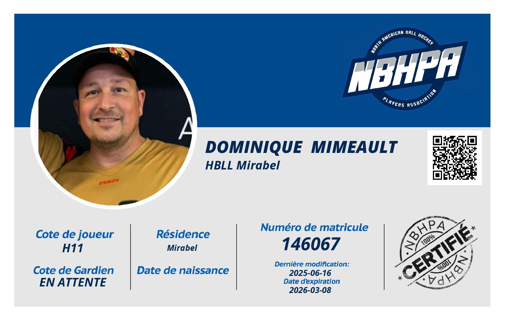 Dominique  Mimeault
