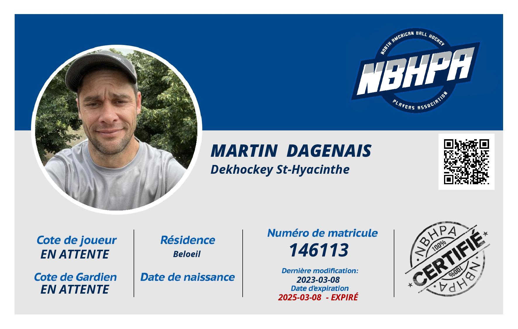 Martin  Dagenais 