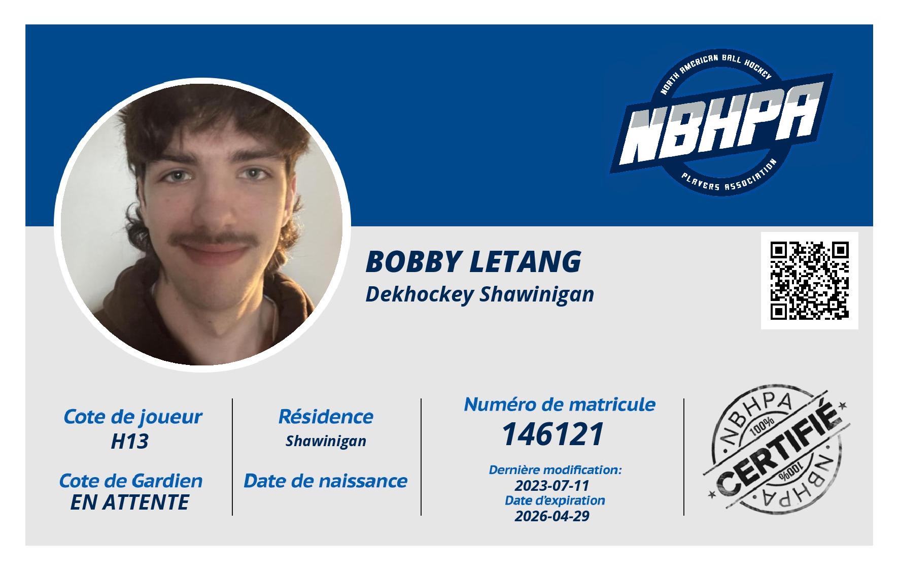 Bobby LEtang