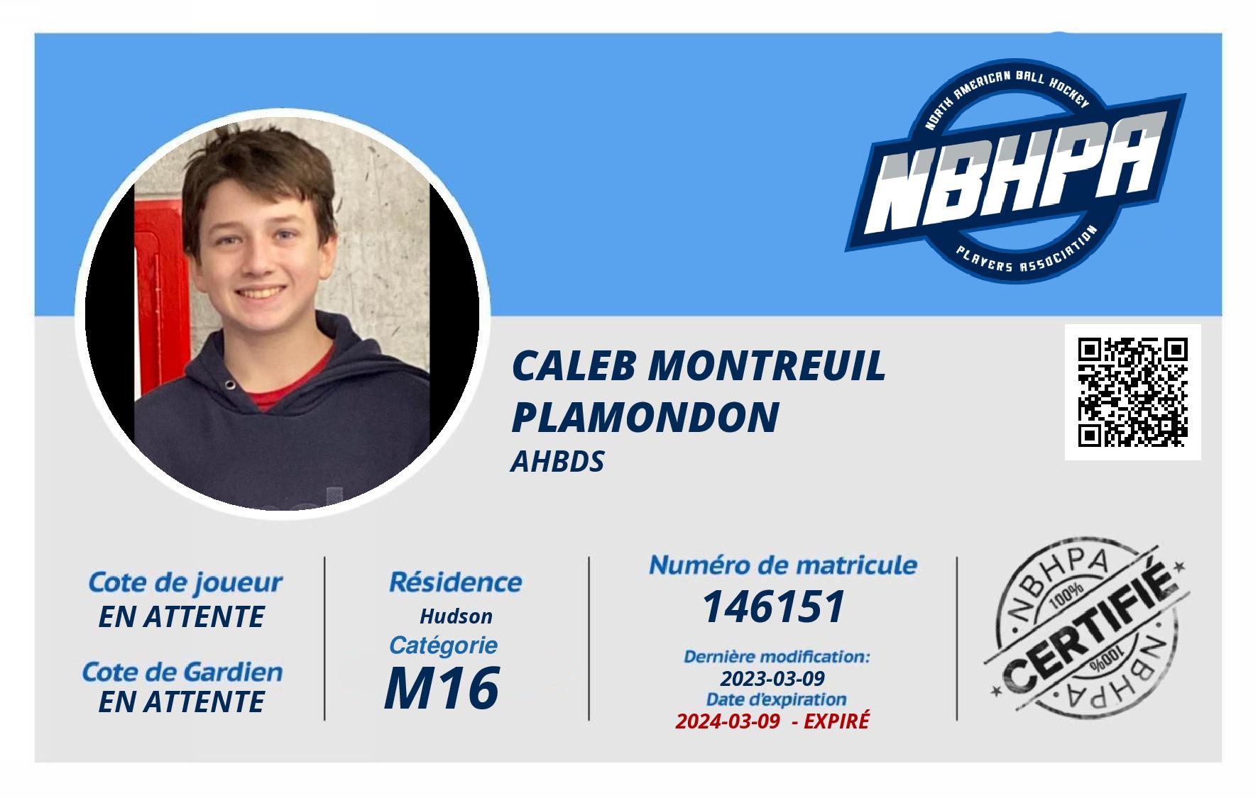 Caleb Montreuil Plamondon