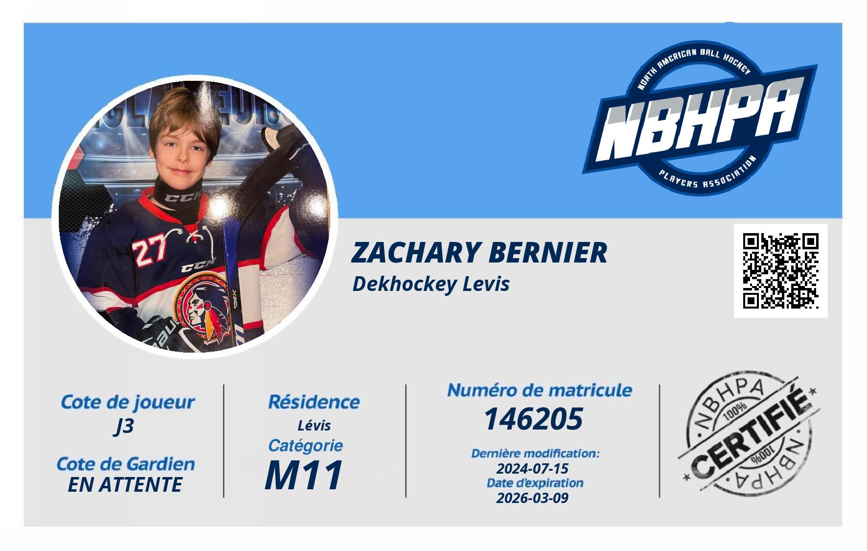 Zachary Bernier