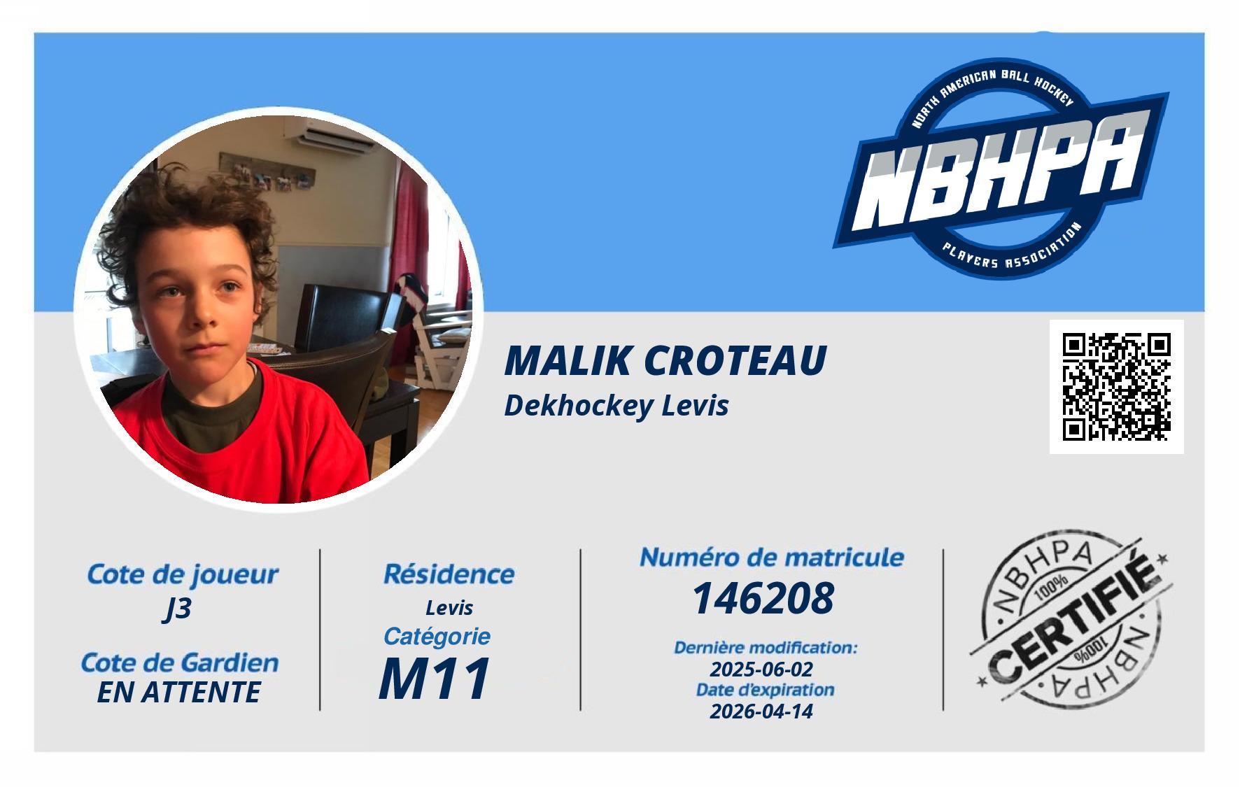 Malik Croteau 