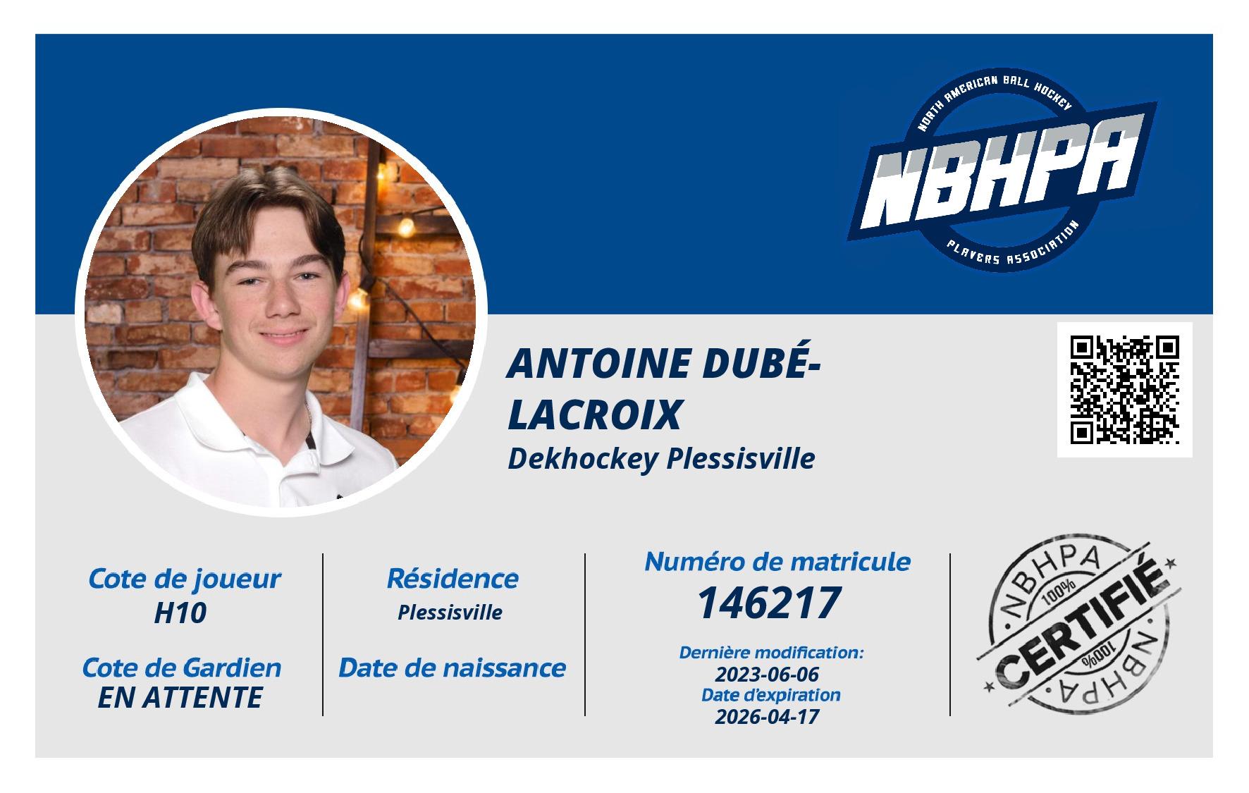 Antoine Dubé-Lacroix