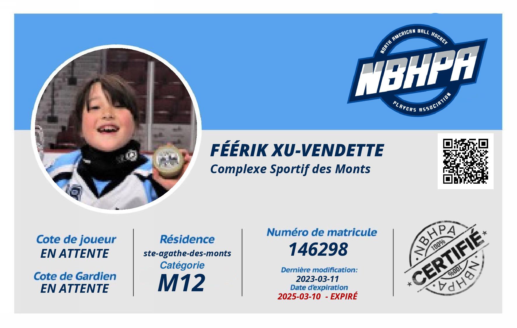 Féérik Xu-Vendette